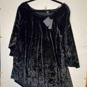 Cynthia Rowley Black Velvet Top